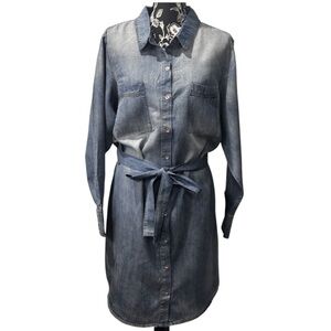JESSICA SIMPSON Clara NYRA Denim Dress Size 2X NWT